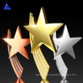 New Customized Wedding Gift Custom Engraved Plaque Metal Star Crystal Trophy